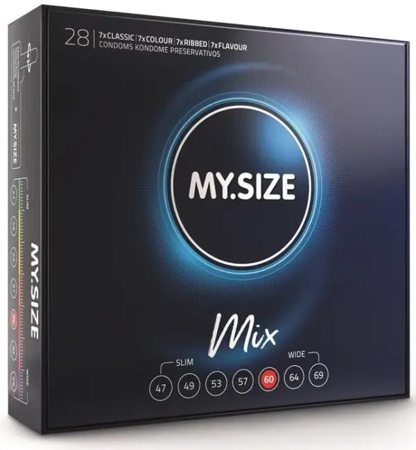 MY SIZE - Mix Preservativos 60 mm - 28 Unidades para Tu Placer Seguro