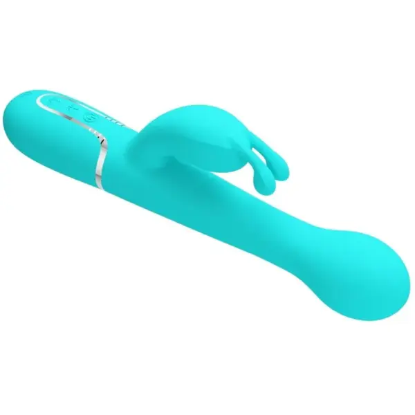 Pretty Love - Vibrador rabbit 3 en 1 multifunción verde agua - Imagen 5