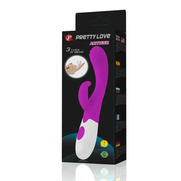 Pretty Love - Vibrador rampante Arthur en color Lila y Blanco - Imagen 12