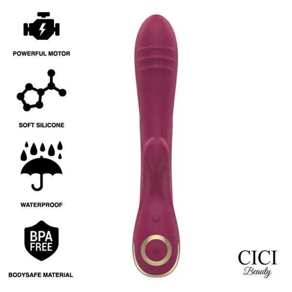 Cici Beauty - Vibrador rabbit de silicona premium