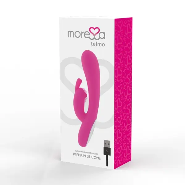 MORESSA - Vibrador rabbit Telmo Tickling Clitorial Premium Silicone Recargable - Imagen 4