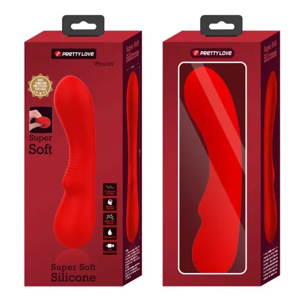 Pretty Love - Vibrador recargable rojo Prescott - Imagen 9