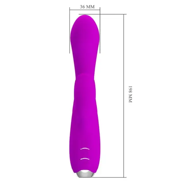 Pretty Love - Vibrador rabbit con licking morado - Imagen 7