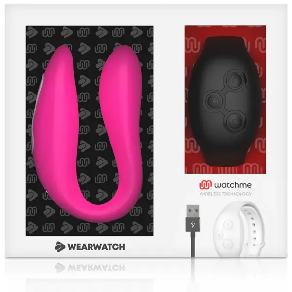 WEARWATCH - Vibrador Dual Technology Watchme Fucsia/Azabache - Imagen 7