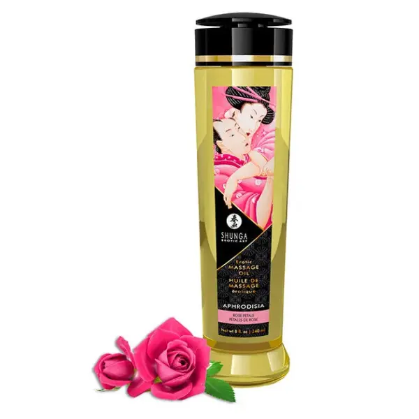 SHUNGA - Aceite de Masaje Erótico Aphrodisia 240 ML para Sensaciones Inigualables