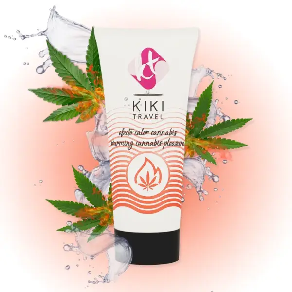 KIKÍ TRAVEL - Gel Deslizante Sabor a Cannabis Efecto Calor Intenso 50 ML