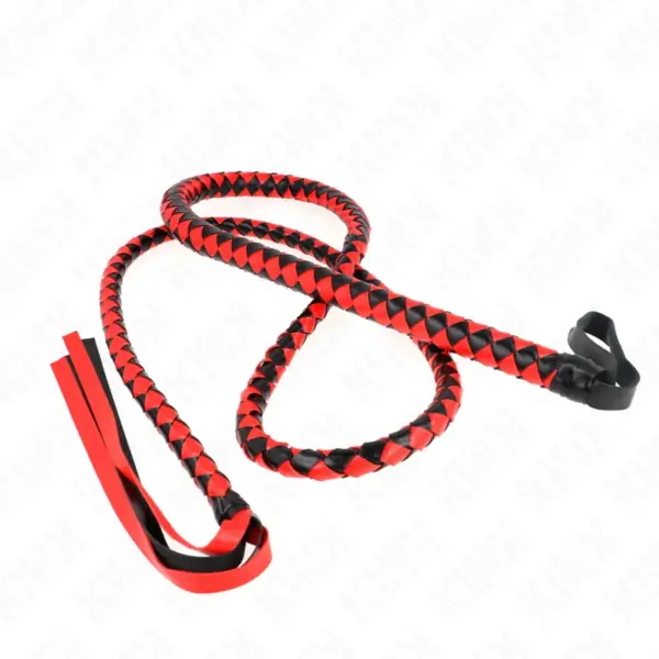 KINK - Látigo de Serpiente Largo Rojo 210 cm para Placer y Dominación - Imagen 3