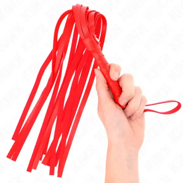 KINK - LÁTIGO SIMPLE ROJO 45 CM para Juegos BDSM Intensos - Imagen 2