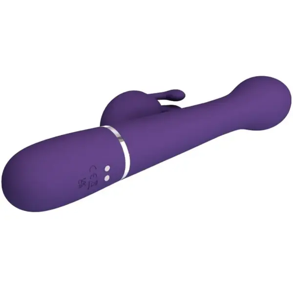 Pretty Love - Vibrador rabbit con licking morado - Imagen 6