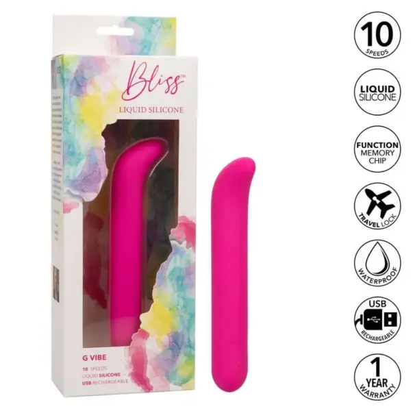 Calexotics - Bliss G Vibe Rosa - Vibrador Erótico para Punto G - Imagen 2