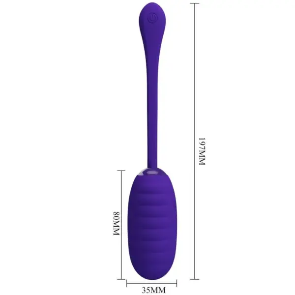 Pretty Love - Kirk Huevo Vibrador Recargable Lila - Imagen 6