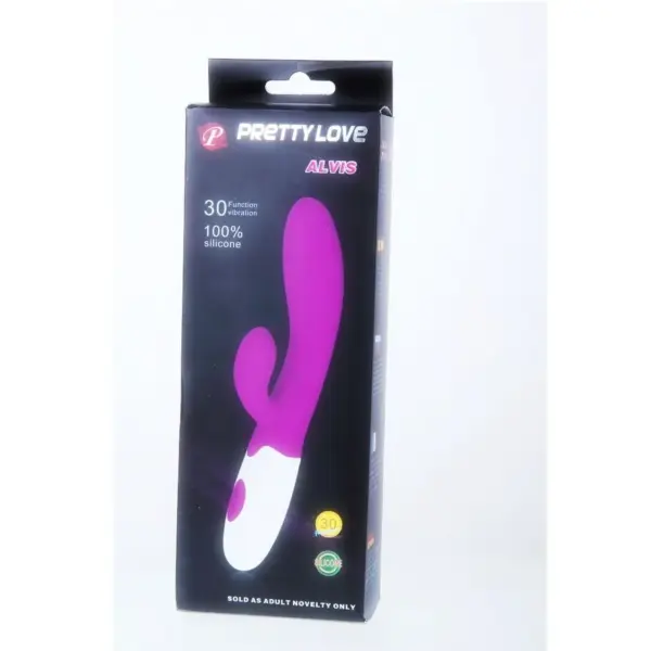 Pretty Love - Vibrador rabbit con licking morado