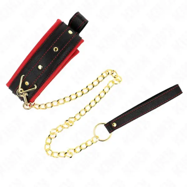 KINK - Collar con Correa de Tejido Liso Ajustable 33-48 cm x 5.7 cm - Imagen 3