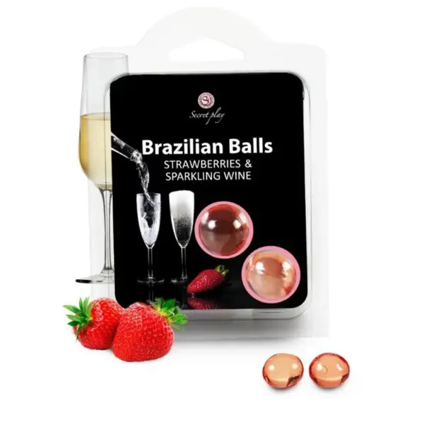 SECRETPLAY - Set 2 Brazilian Balls Fresas con Cava - Imagen 2