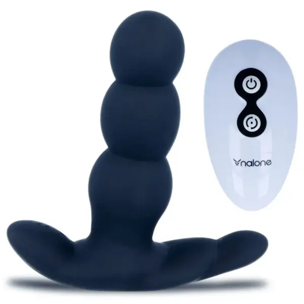 NALONE - Pearl Vibrador Anal Control Remoto Negro - Imagen 7