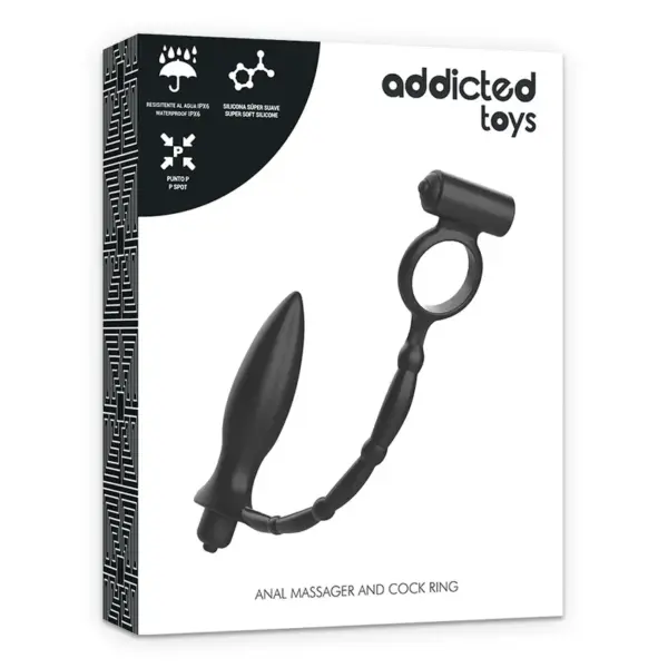 ADDICTED TOYS - Plug Anal con Anillo Vibrador para Placer Intenso - Imagen 6