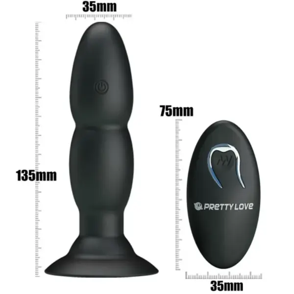 Pretty Love - Plug vibrador y rotación por control remoto - Imagen 6