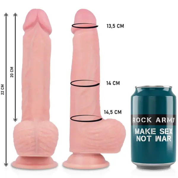 ROCKARMY - Arnés + Hawk Rotador y Vibrador 22 cm - O - 4.6 cm - Imagen 4