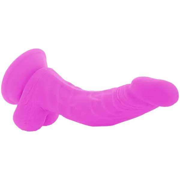 DIVERSIA - Dildo flexible con vibración lila de 21.5 cm - Imagen 5