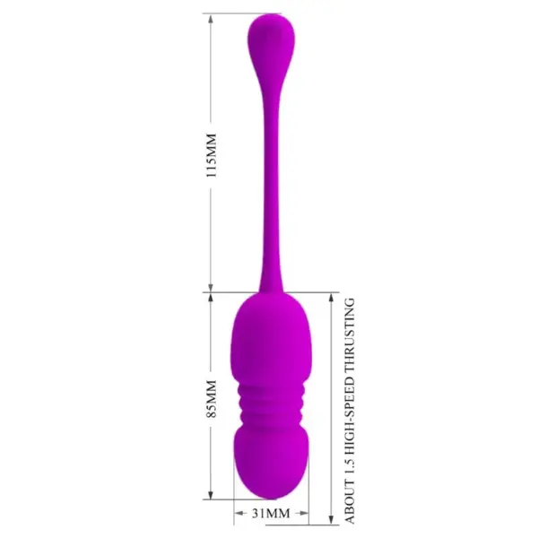 Pretty Love - Huevo vibrador recargable morado - Imagen 5