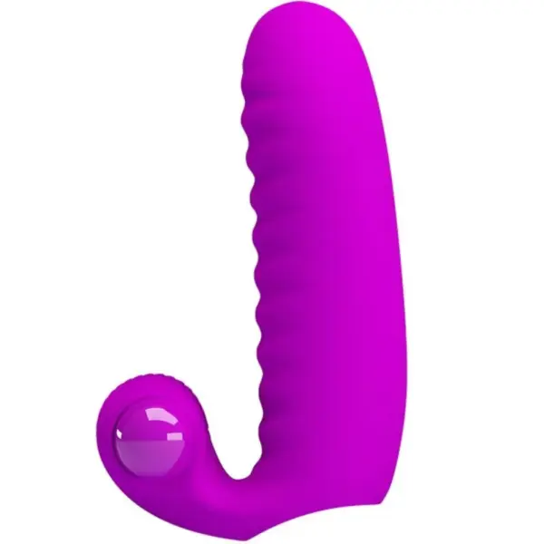 Pretty Love - Doble vibrador dedal estimulador lila - Imagen 5