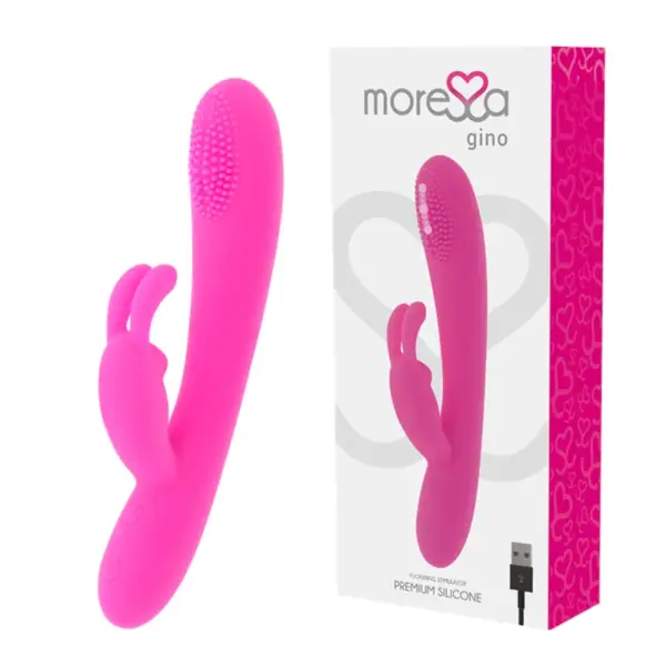 MORESSA - GINO TICKLING VAGINAL PREMIUM SILICONE RECARGABLE: El Vibrador Ideal para tu Placer