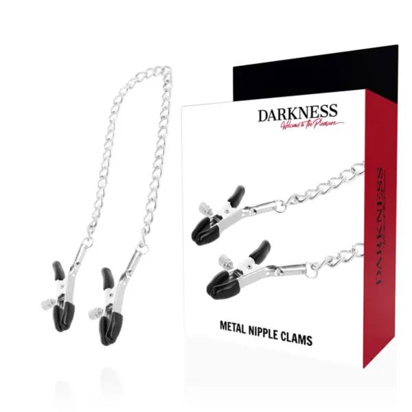 DARKNESS - Pinzas Ajustables para Pezones de Metal