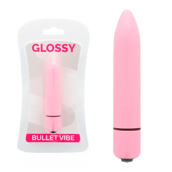 GLOSSY - Vibrador Rosa Intenso, Eficaz y Silencioso