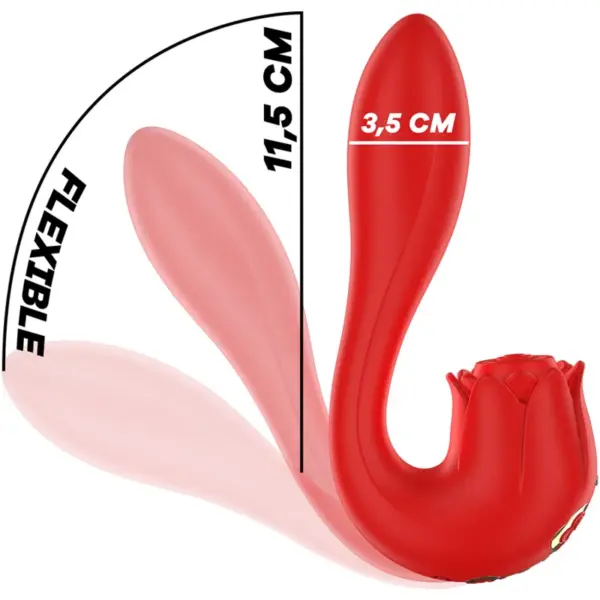 MIA - Estimulador Vibrador Rojo con Tapping y Vibración - Imagen 7