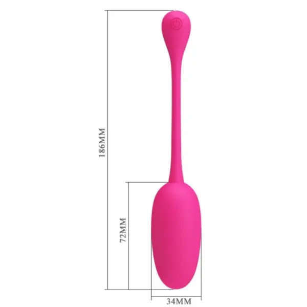 Pretty Love - Huevo Vibrador Recargable Rosa con 12 Funciones - Imagen 5