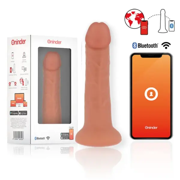 ONINDER - Dildo vibrador Bogotá medium 20 cm con app gratuita - Imagen 2