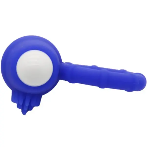 ARMONY - Anillo Vibrador de Silicona Azul para Placer Compartido - Imagen 2