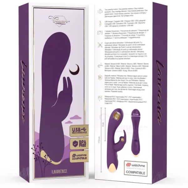 TREASURE - Vibrador rabbit compatible con tecnología WATCHME Wireless - Imagen 8