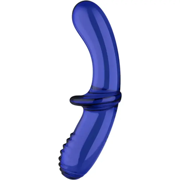 Satisfyer - Dildo de Cristal Doble Azul para Placer Único