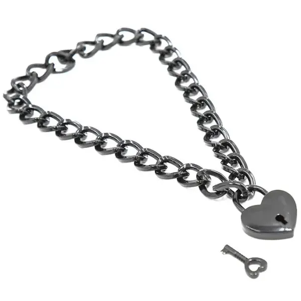 OHMAMA FETISH - Collar de Acero Inoxidable con Candado