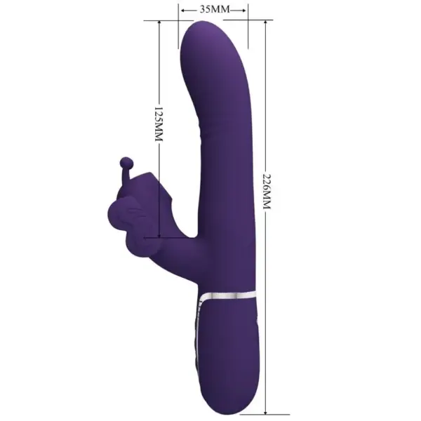 Pretty Love - Vibrador rabbit con licking morado - Imagen 7