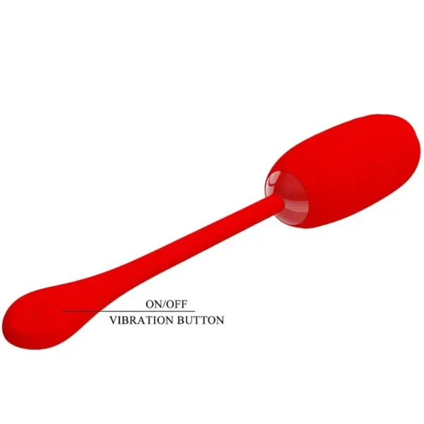 Pretty Love - Kirk Huevo Vibrador Recargable Rojo - Imagen 7