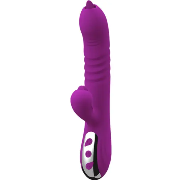 Armony - Vibrador Multifuncional Doble Lengua Efecto Calor Violeta - Imagen 2