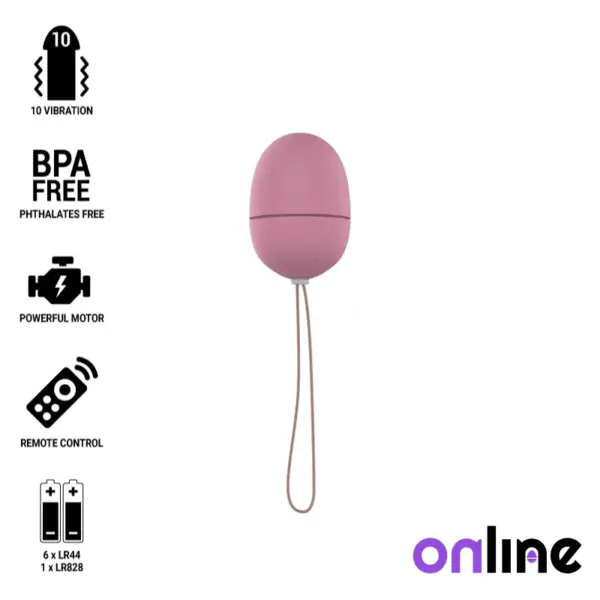 ONLINE - Huevo vibrador control remoto S rosa