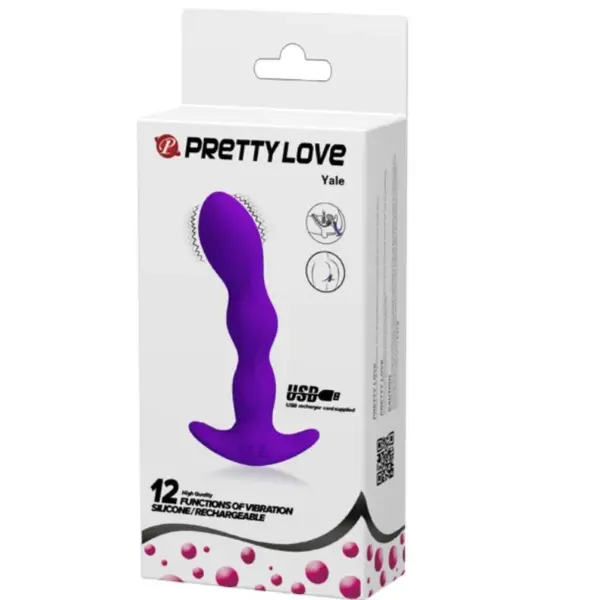 Pretty Love - Masajeador anal 12 modos vibración lila - Imagen 4