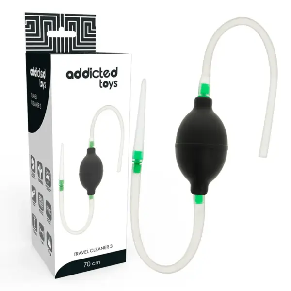 ADDICTED TOYS - Kit Enema Negro para Limpiar y Disfrutar