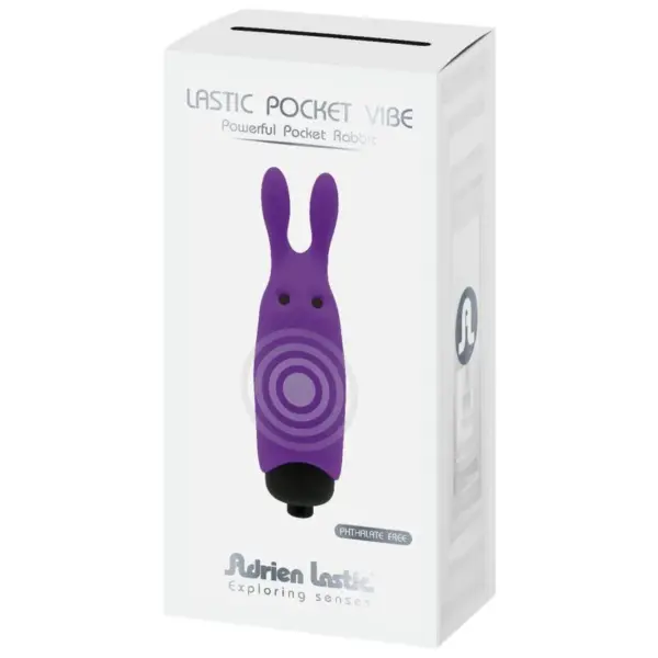 ADRIEN LASTIC - Vibrador de bolsillo conejo violeta - Imagen 6