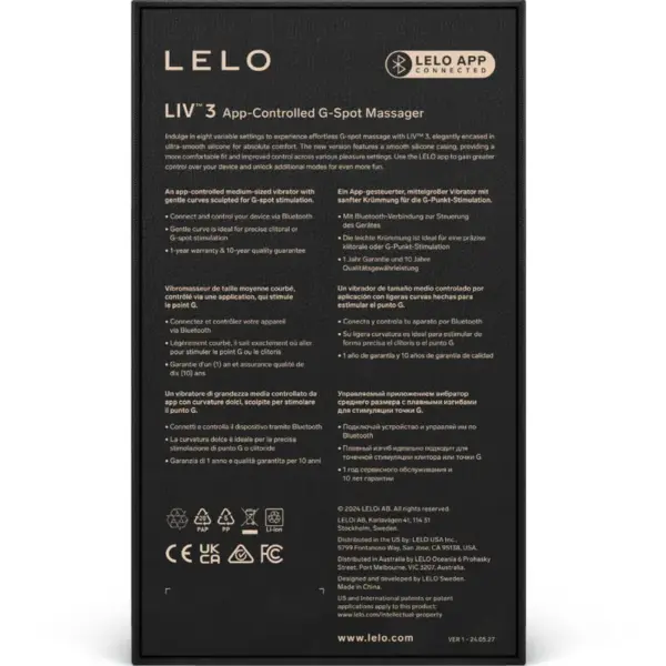 LELO - LIV™ 3 Estimulador Punto G Violeta - Imagen 4