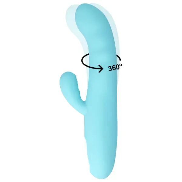 MIA - Vibrador rotador Eiffel azul turquesa para el placer femenino - Imagen 6