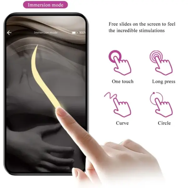 Pretty Love - Vibrador en forma de C con app gratuita morado - Imagen 14