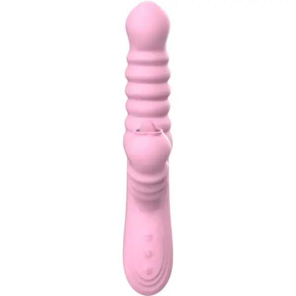 ARMONY - Vibrador multifunción con lengua estimuladora efecto calor rosa - Imagen 4