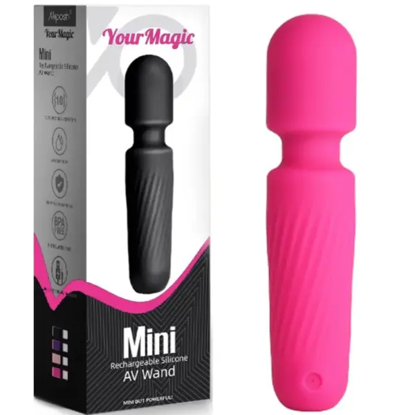 Armony - Mini Masajeador y Vibrador Recargable Rosa con 10 Vibraciones - Imagen 4