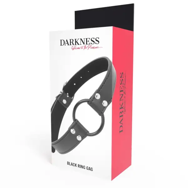 DARKNESS - Mordaza con Anilla Diámetro 3.6 cm para Juegos Eróticos - Imagen 4