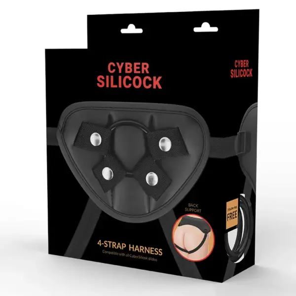 CYBER SILICOCK - Arnés con 3 Anillas Silicona para Dildos Eróticos - Imagen 5