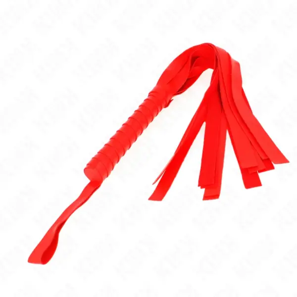 KINK - Látigo de Cola Ancha Rojo 48.5 CM para Placer y Potencia